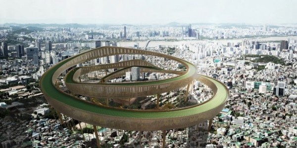 腦洞大開“首爾環(huán)路”，建筑浮于天空，進行人工光合作用