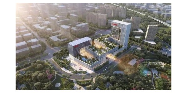 gmp新作 | 華夏銀行總部大廈，建筑呼應(yīng)Logo，呈C型雷紋布局形態(tài)