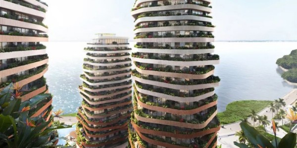 MVRDV 南美首個項目設(shè)計，六座住宅形成一個綠色山谷