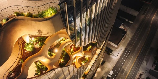 炸裂！馬巖松MAD美國(guó)丹佛住宅“垂直峽谷”建成