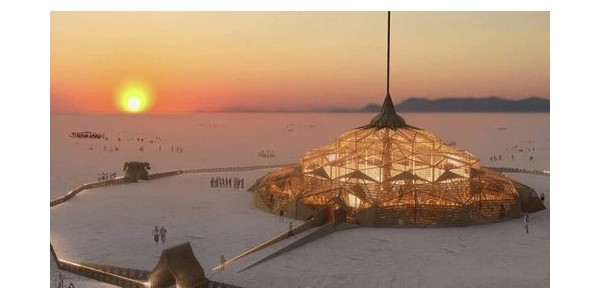 2023 年火人節(jié)神廟，倒置的沙漠之花！